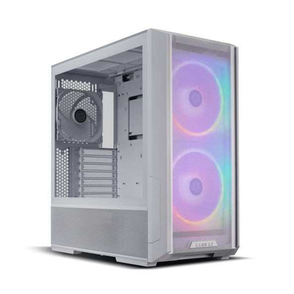  <b>Mid-Tower Case:</b> LANCOOL 216 - White RGB<br>2x 160mm ARGB Fans, 1x 140mm PWM Fan, 2x USB 3.0, 1x USB Type-C, 1x Audio, Tempered Glass Side Panel, Supports: E-ATX/ATX/mATX/mini-ITX  